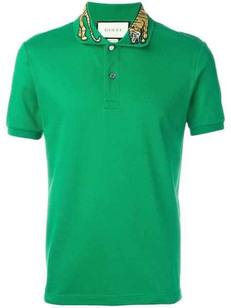 green gucci polo shirt|Gucci polo shirt price.